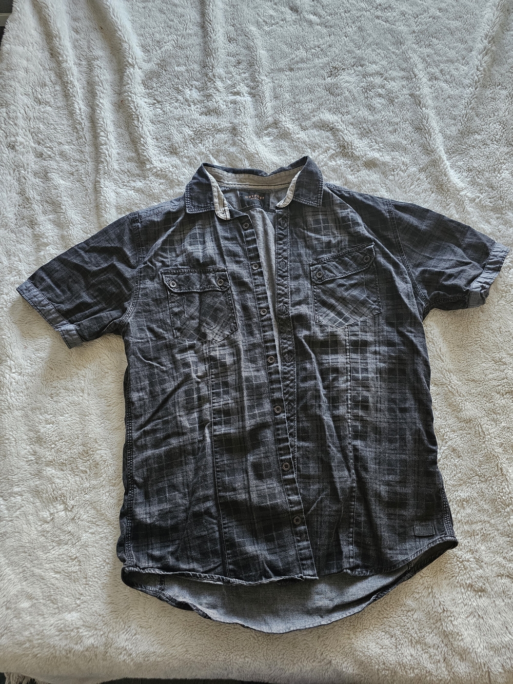 Outpost Makers Mens Large Dsrk Plaid Button Up